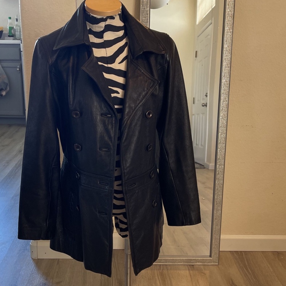 GUESS VINTAGE GENUINE LEATHER JACKET